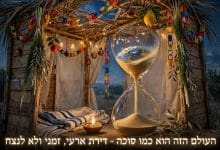 מאמר חסידי לחג הסוכות | עולם הזה הוא כמו סוכה - דירת ארעי 5 סוכה היא דירת ארעי, לרמז שהעולם הזה הוא זמני ולא לנצח
