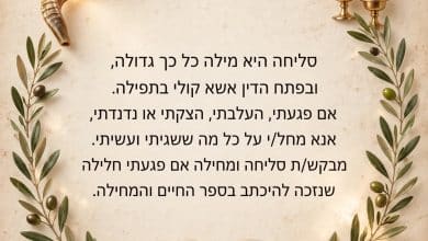 סליחה "אם פגעתי" 20 סליחה אם פגעתי